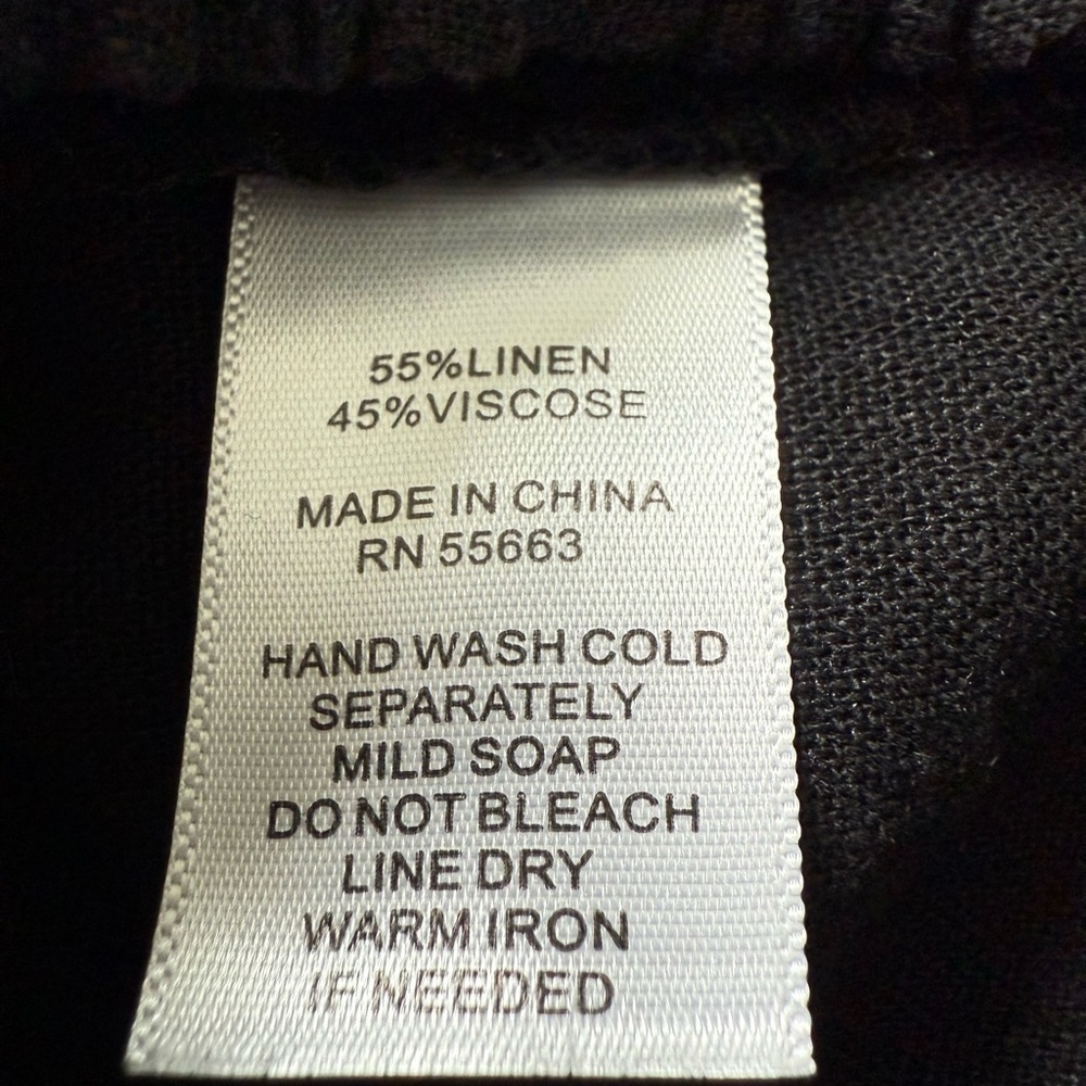 Tahari Black Pants Embroidery - Picture 6 of 6
